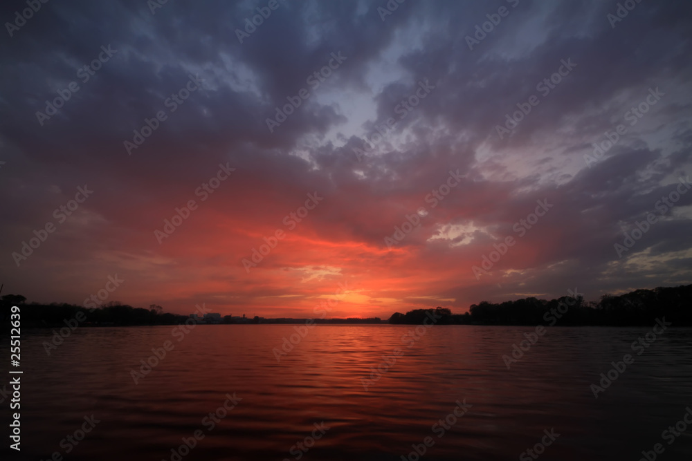 Obraz premium sunset scenery