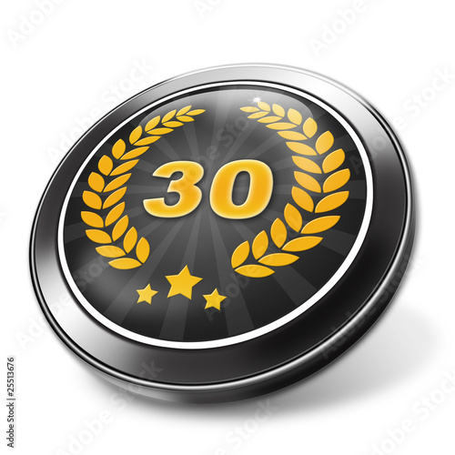 3d button, geburtstag, 30 Jahre