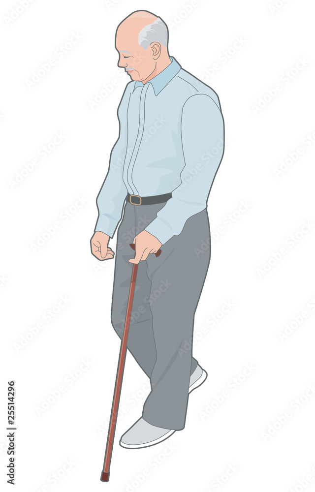 歩くおじいさん 歩くおじいさん