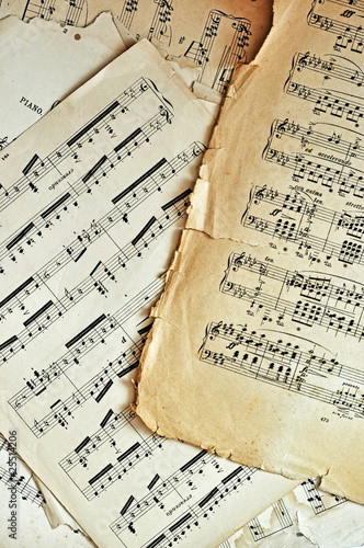 Old music sheet pages background