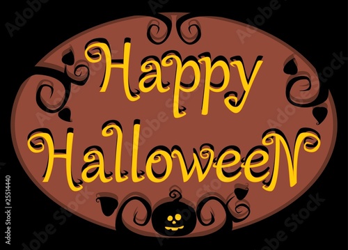 Halloween inscription