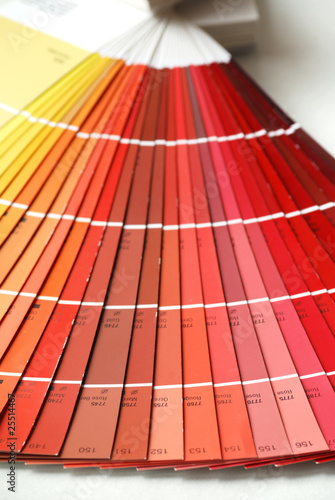 dégradé du jaune au rouge