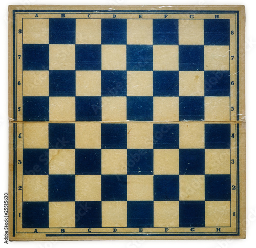 Obraz na płótnie Old dirty retro chess board w salonie