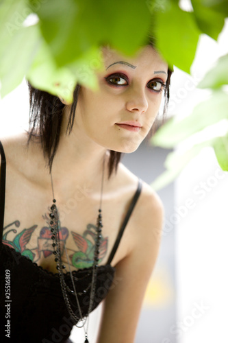 girl in gothic style