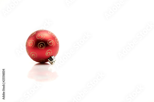 Red christmas bauble
