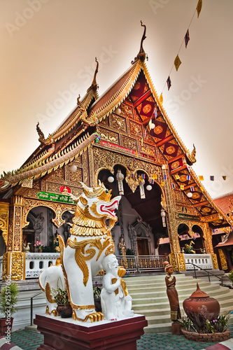 Wat Phra Singh temple in Chiang Mai  Thailand