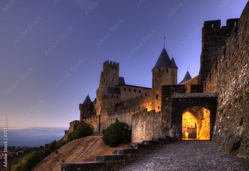 Citadel and castle of Carcassonne, France