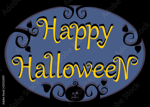 Halloween inscription