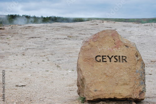 Geyser Rock - Geyser area in Iceland