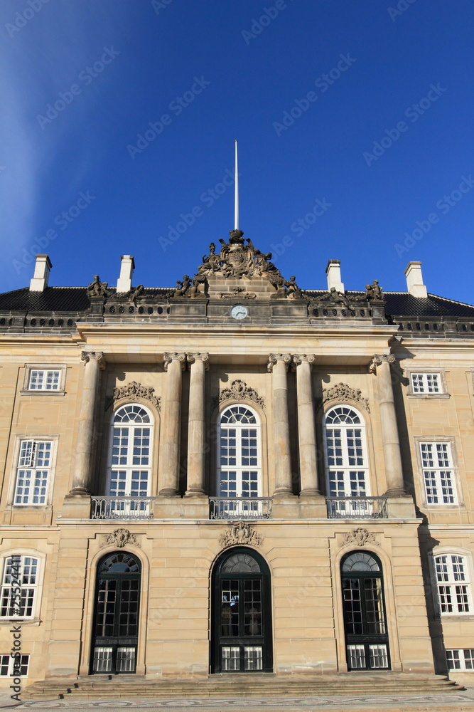 Amalienborg Palace in Copenhagen, Denmark