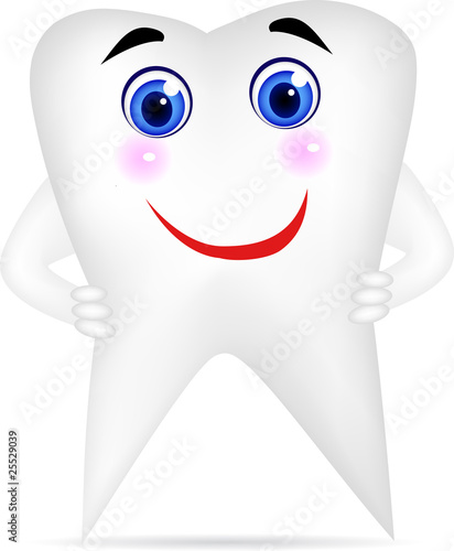 Cute tooth cartoon