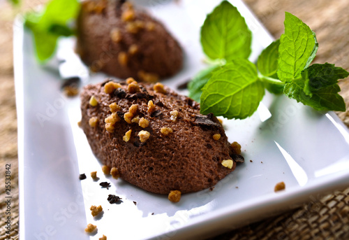 Bild auf Leinwand mousse au chocolat