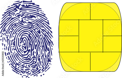 thumbprint and chip