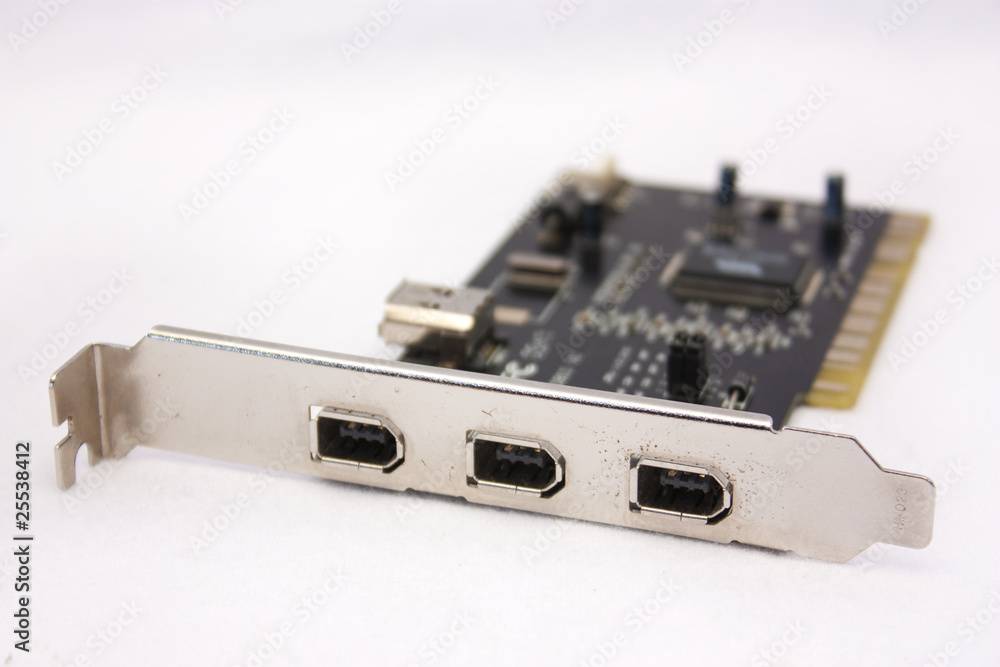 omputer PCI card with Firewire ports isolated omputer PCI card with Firewire ports isolated