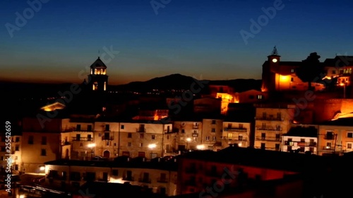 si fa sera ad avigliano, un piccolo paese della basilicata photo