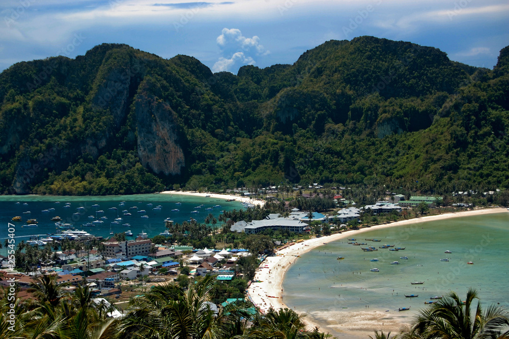 Phi Phi island, Thailand from the viewpoint