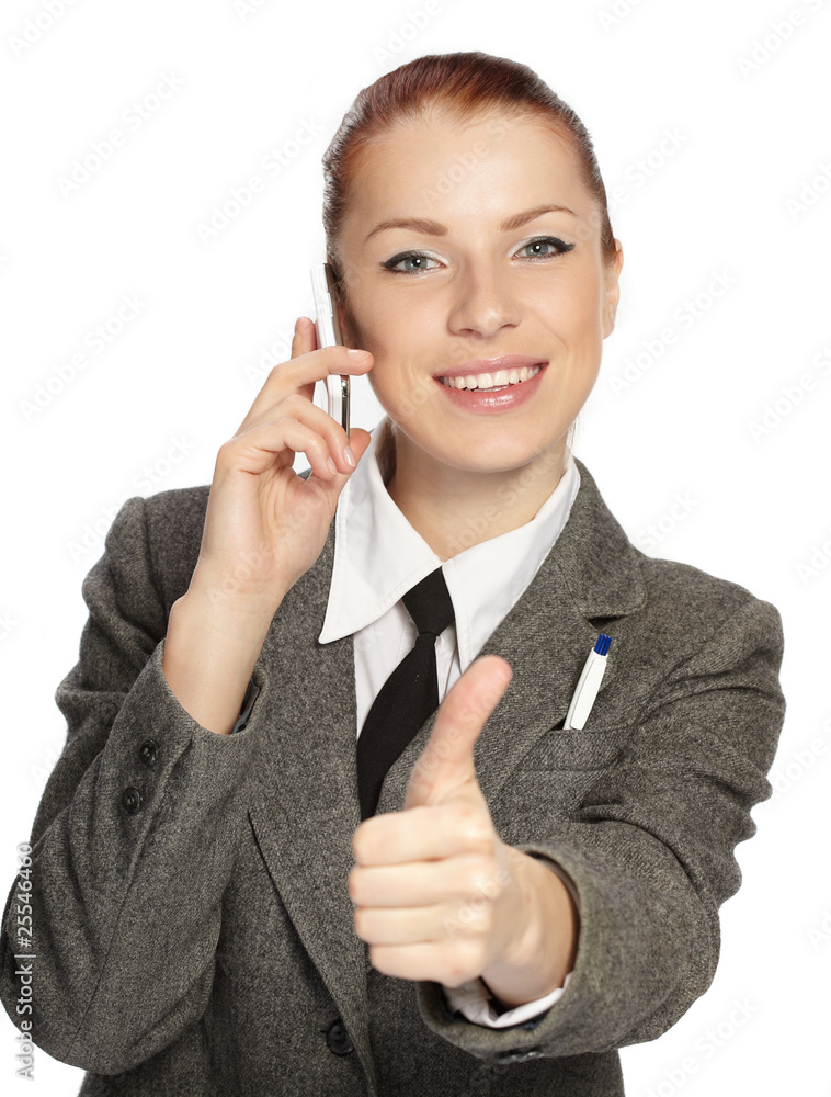 Beautiful woman with mobile phone Beautiful woman with mobile phone