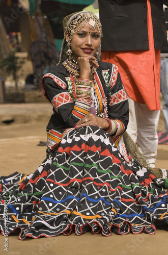 BIndian Kalbelia Dancer from Rajasthan photo