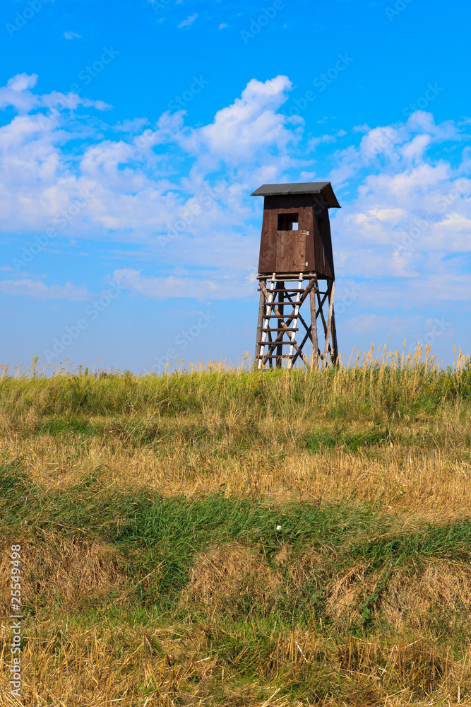 Old wooden watch tower