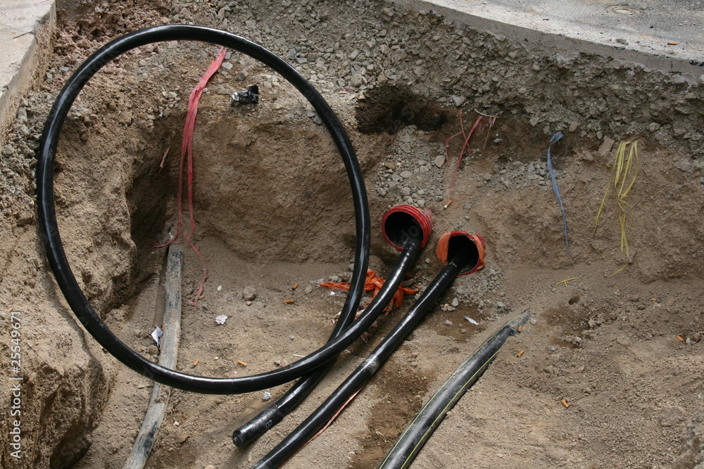 Obraz premium passage de cables