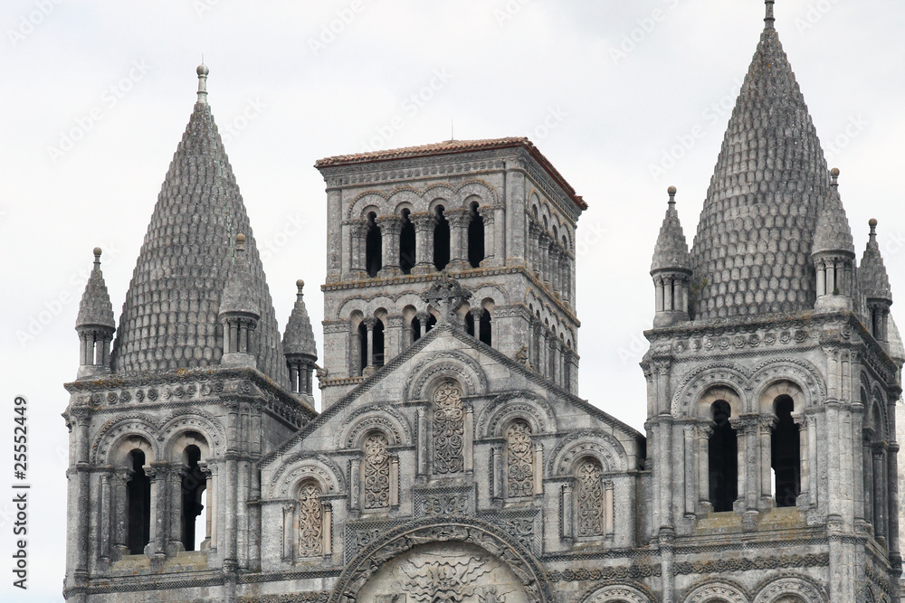 The Cathedral towers in Angouleme