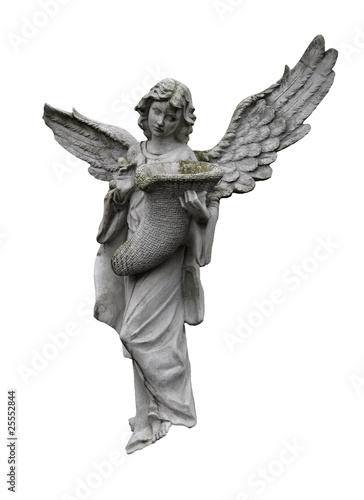 Engel vor weißem Hintergrund