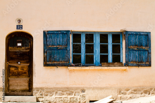 blue shutters photo