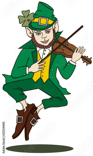 Fiddle-Playing Leprechaun