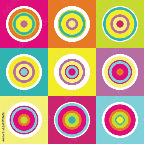 abstract background with colorful circles