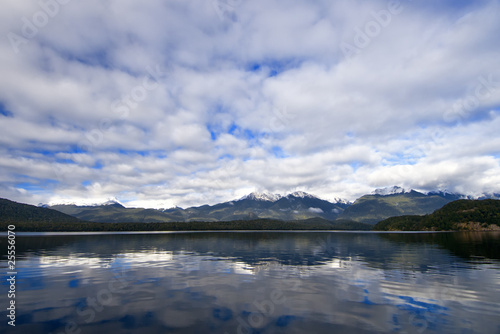 Lake Manapouri in New Zealand.
