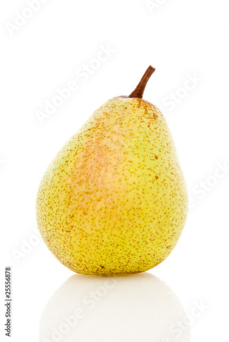 Pear on white background