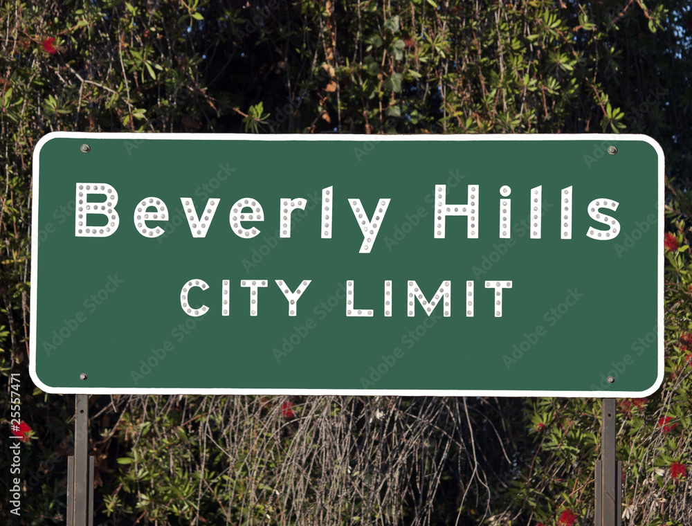 Fototapeta premium Beverly Hills City Limits Sign
