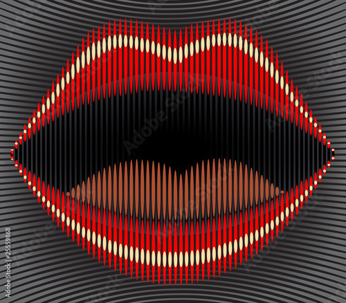 Lip stripes