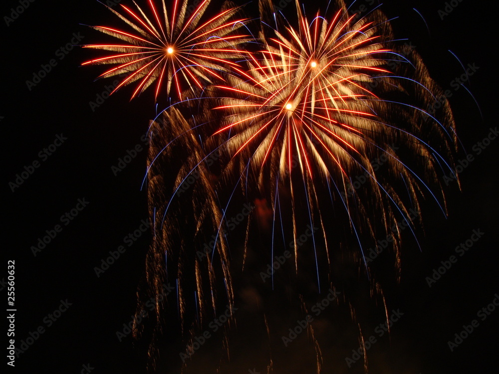 Obraz premium Feuerwerk Hamburg Alstervergnügen 2010