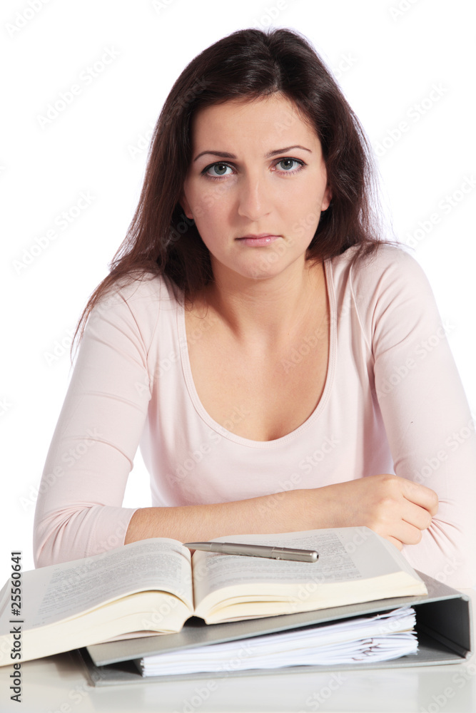 Frustrierte Studentin Frustrierte Studentin