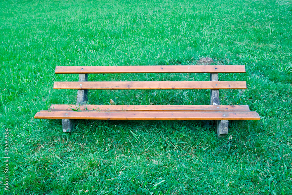 Bench in a nature park in the Black Forest, Germany