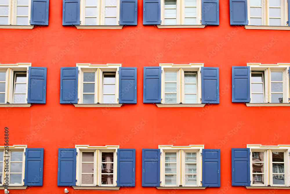 Colored windows pattern in Germany