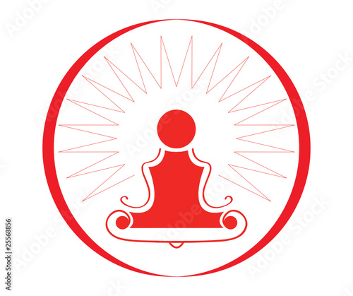 Vectorized yoga symbol