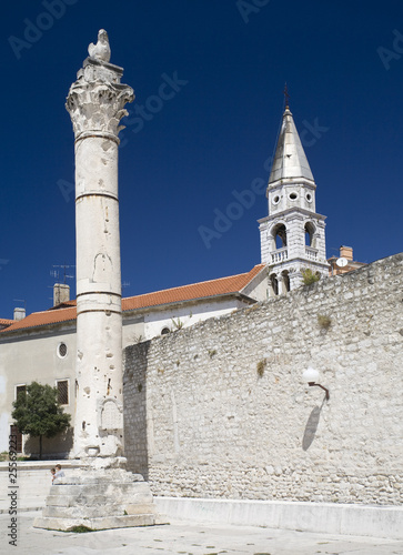 The Roman forum remains in Zadar.