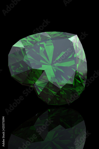 Emerald shape of heart