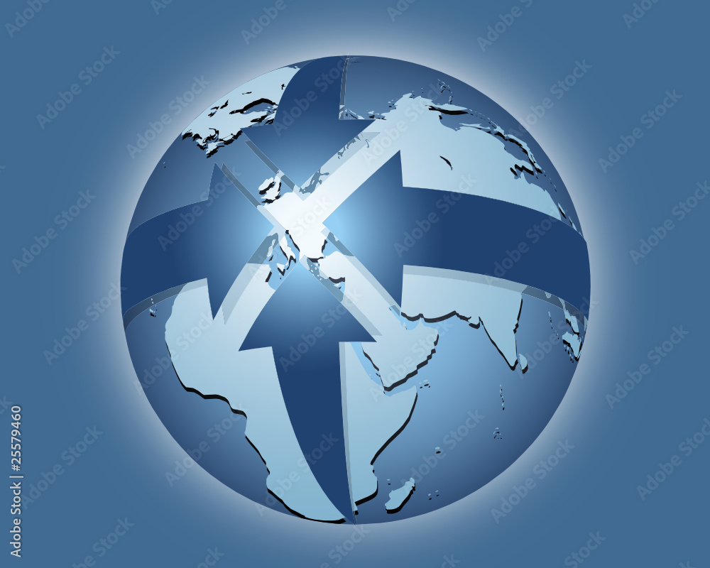 Naklejka premium zentrales Europa