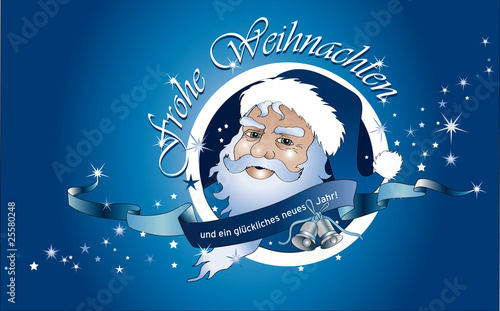Blauer Weihnachtsmann