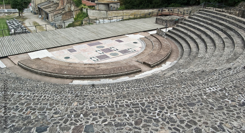 Scène d'amphithéâtre romain à Lyon