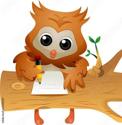 Owl Writing