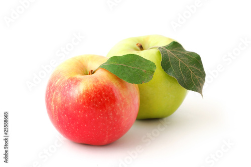 Two ripe apples
