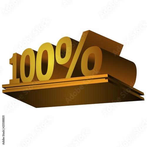 Billede på lærred symbole 100%