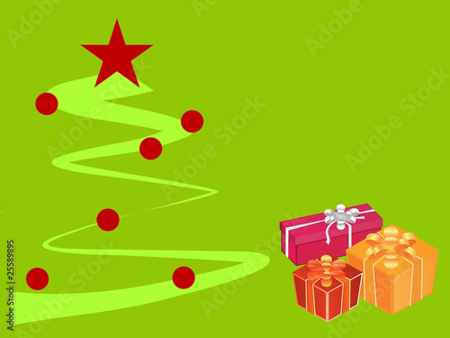 Weihnachtsbaum mit Geschenken