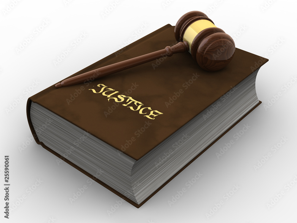 Gavel on book of justice Gavel on book of justice