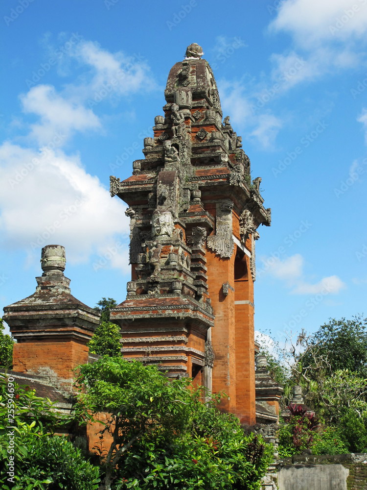 Ornate Balinese temple doorway