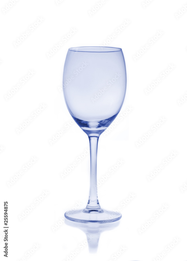 Empty wine glass isolated on white background Empty wine glass isolated on white background